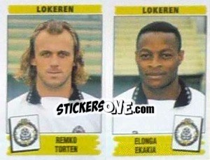 Sticker Remko Torten / Elonga Ekakia - Football Belgium 1995-1996 - Panini