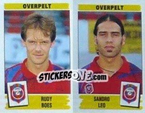 Sticker Rudy Boes / Sandro Leo - Football Belgium 1995-1996 - Panini