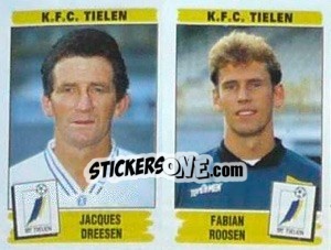 Figurina Jacques Dreesen / Fabian Roosen - Football Belgium 1995-1996 - Panini