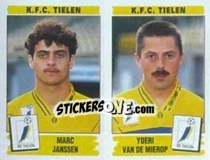 Sticker Marc Janssen / Yoeri van De Mierop - Football Belgium 1995-1996 - Panini