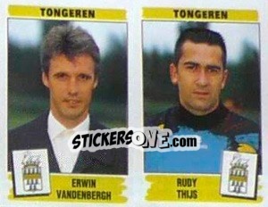 Figurina Erwin Vandenbergh / Rudy Thijs - Football Belgium 1995-1996 - Panini