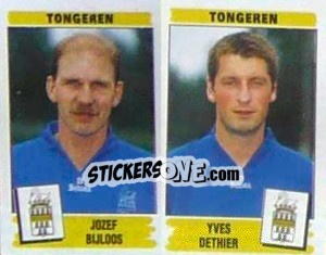 Figurina Jozef Bijloos / Yves Dethier - Football Belgium 1995-1996 n. 467 - Panini