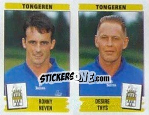 Cromo Ronny Neven / Desire Thys - Football Belgium 1995-1996 - Panini