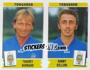 Sticker Thierry Bernard / Ronny Kellens - Football Belgium 1995-1996 - Panini