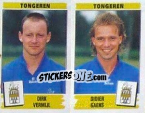 Sticker Dirk Vermijl / Didier Gaens - Football Belgium 1995-1996 - Panini