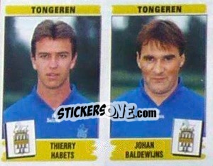Figurina Thierry Habets / Johan Baldewijns - Football Belgium 1995-1996 n. 471 - Panini