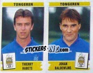 Cromo Thierry Habets / Johan Baldewijns - Football Belgium 1995-1996 - Panini