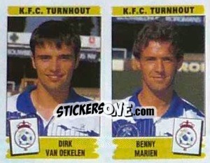 Figurina Dirk van Oekelen / Benny Marien - Football Belgium 1995-1996 n. 474 - Panini
