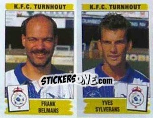 Figurina Franck Belmans / Yves Sylverans - Football Belgium 1995-1996 - Panini
