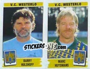 Sticker Barry Hulshoff / Marc Huysmans - Football Belgium 1995-1996 - Panini