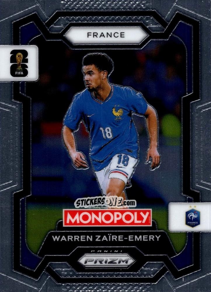 Figurina Warren Zaïre-Emery - Monopoly Prizm Fifa World Cup 26 n. 11 - Panini