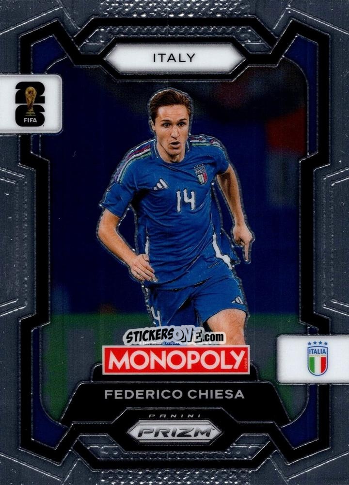 Figurina Federico Chiesa - Monopoly Prizm Fifa World Cup 26 n. 35 - Panini