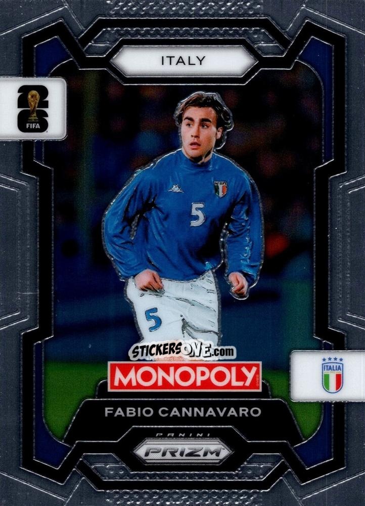 Sticker Fabio Cannavaro - Monopoly Prizm Fifa World Cup 26 n. 36 - Panini