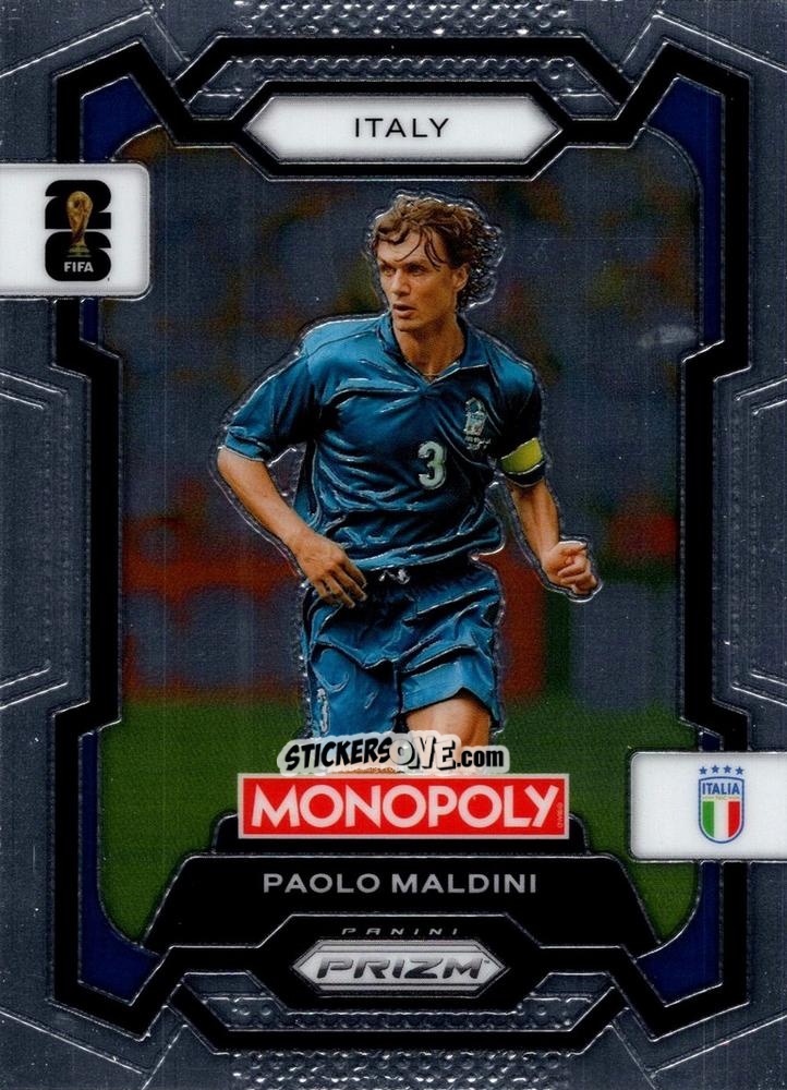 Figurina Paolo Maldini - Monopoly Prizm Fifa World Cup 26 n. 37 - Panini