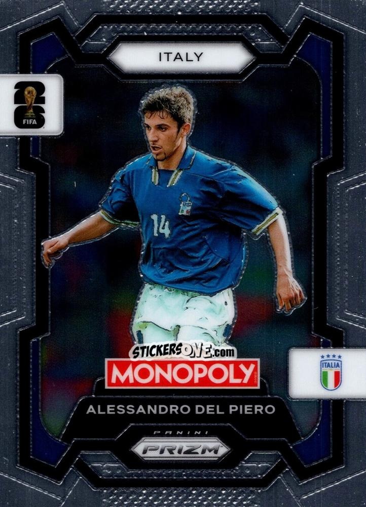 Sticker Alessandro Del Piero - Monopoly Prizm Fifa World Cup 26 n. 39 - Panini