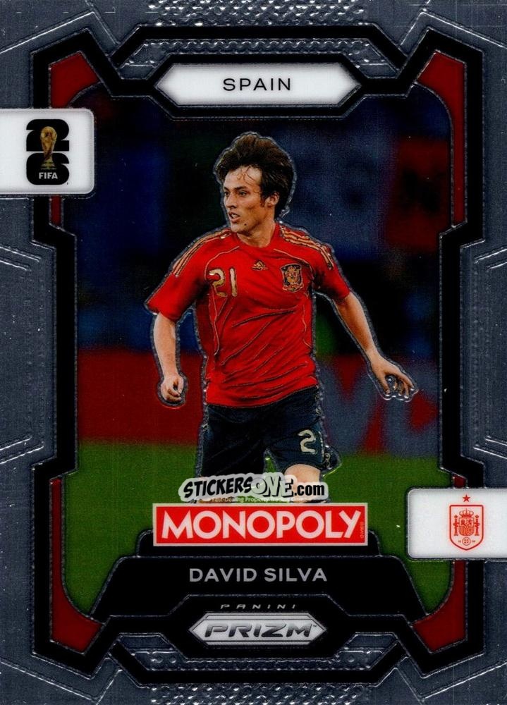 Figurina David Silva - Monopoly Prizm Fifa World Cup 26 n. 42 - Panini
