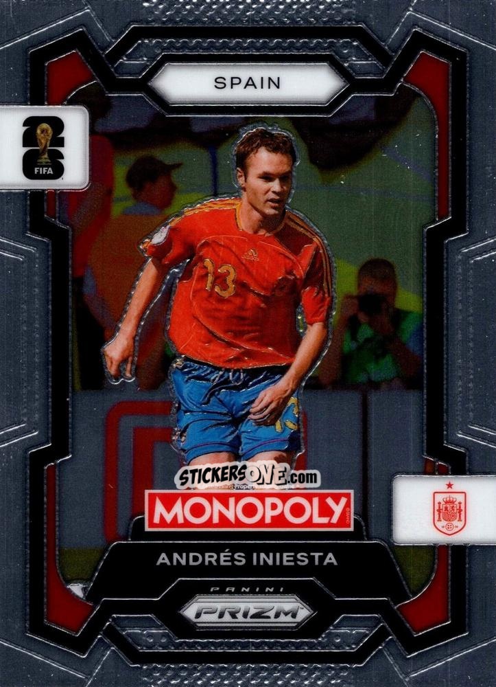 Figurina Andrés Iniesta - Monopoly Prizm Fifa World Cup 26 n. 43 - Panini
