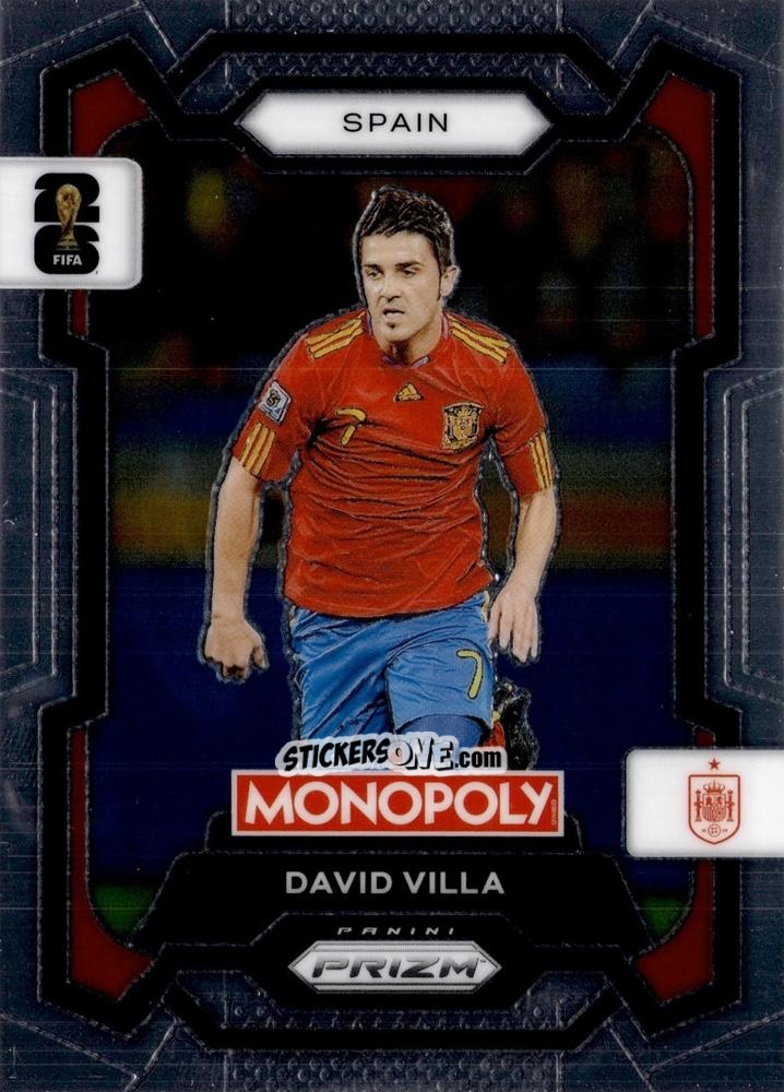 Cromo David Villa - Monopoly Prizm Fifa World Cup 26 n. 44 - Panini