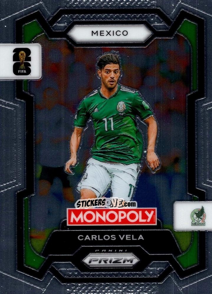 Cromo Carlos Vela - Monopoly Prizm Fifa World Cup 26 n. 53 - Panini
