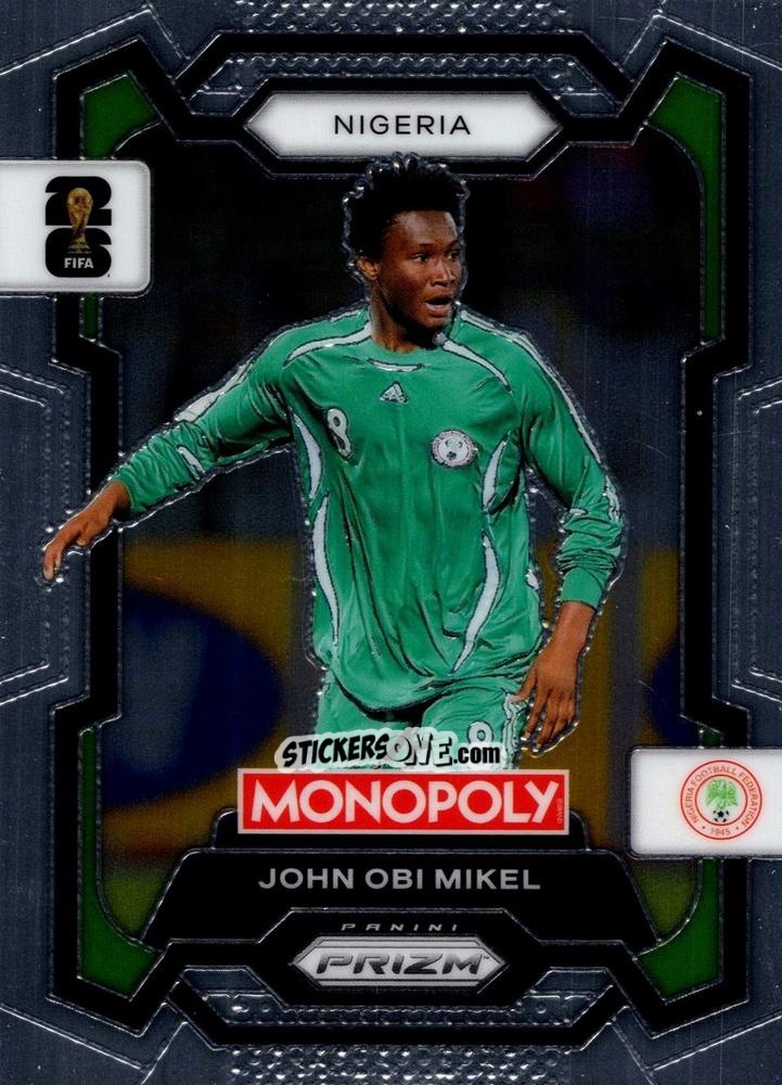 Figurina John Obi Mikel - Monopoly Prizm Fifa World Cup 26 n. 81 - Panini