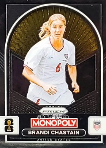 Figurina Brandi Chastain - Monopoly Prizm Fifa World Cup 26 n. 89 - Panini