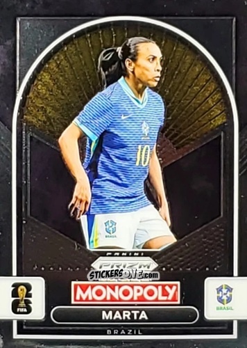 Figurina Marta - Monopoly Prizm Fifa World Cup 26 n. 96 - Panini