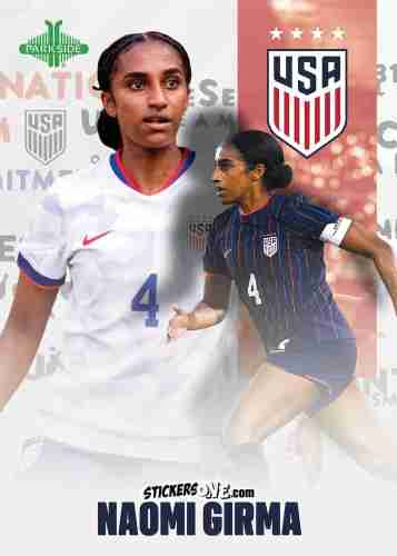 Cromo Naomi Girma - Parkside Club and Country 2025
 n. 18 - Parkside