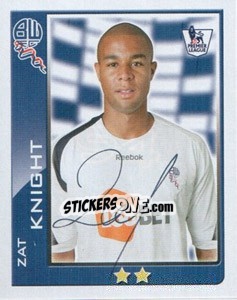 Sticker Zat Knight - Premier League Inglese 2009-2010 n. 94 - Topps