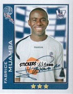 Sticker Fabrice Muamba - Premier League Inglese 2009-2010 n. 101 - Topps