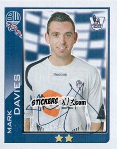 Sticker Mark Davies - Premier League Inglese 2009-2010 n. 103 - Topps