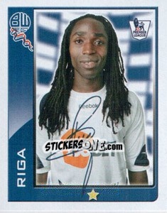 Sticker Mustapha Riga - Premier League Inglese 2009-2010 n. 105 - Topps