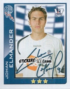Sticker Johan Elmander - Premier League Inglese 2009-2010 n. 106 - Topps