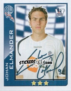 Figurina Johan Elmander - Premier League Inglese 2009-2010 - Topps