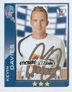 Sticker Kevin Davies - Premier League Inglese 2009-2010 - Topps