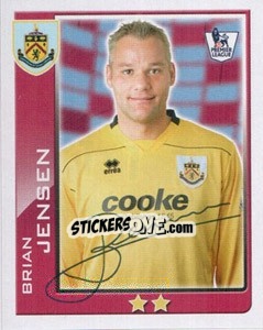 Figurina Brian Jensen - Premier League Inglese 2009-2010 - Topps