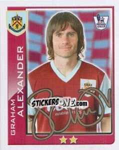 Sticker Graham Alexander - Premier League Inglese 2009-2010 n. 112 - Topps