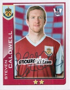 Sticker Steven Caldwell - Premier League Inglese 2009-2010 - Topps