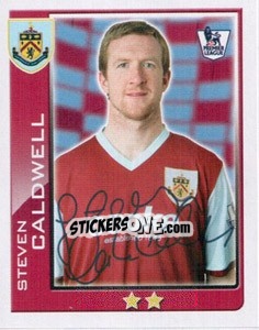 Sticker Steven Caldwell - Premier League Inglese 2009-2010 n. 113 - Topps