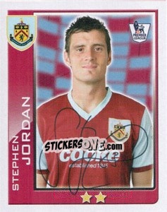 Sticker Stephen Jordan - Premier League Inglese 2009-2010 - Topps
