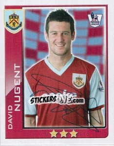 Sticker David Nugent - Premier League Inglese 2009-2010 n. 125 - Topps