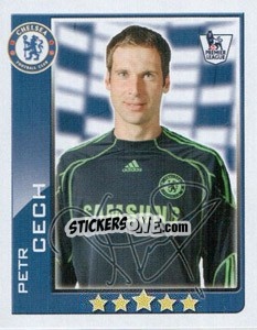 Sticker Petr Cech - Premier League Inglese 2009-2010 n. 132 - Topps