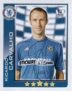 Sticker Ricardo Carvalho - Premier League Inglese 2009-2010 n. 138 - Topps