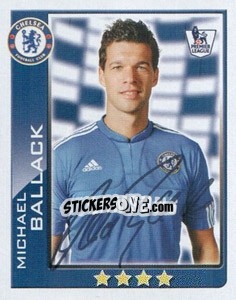Sticker Michael Ballack - Premier League Inglese 2009-2010 n. 145 - Topps