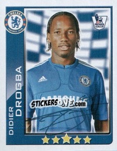 Sticker Didier Drogba - Premier League Inglese 2009-2010 n. 148 - Topps