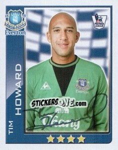 Sticker Tim Howard - Premier League Inglese 2009-2010 n. 153 - Topps