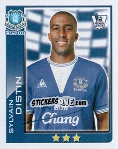 Sticker Sylvain Distin - Premier League Inglese 2009-2010 n. 154 - Topps