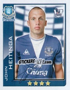 Sticker John Heitinga - Premier League Inglese 2009-2010 n. 156 - Topps