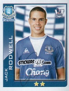 Sticker Jack Rodwell - Premier League Inglese 2009-2010 n. 160 - Topps