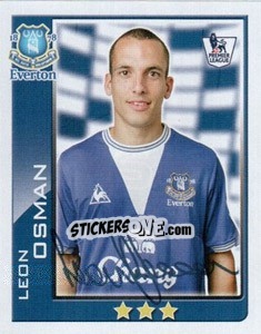 Sticker Leon Osman - Premier League Inglese 2009-2010 n. 161 - Topps