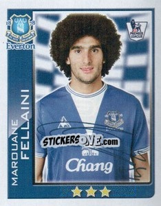 Sticker Marouane Fellaini - Premier League Inglese 2009-2010 n. 164 - Topps